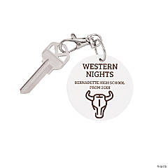 Personalized Western Keychains - 24 Pc.