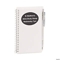 Personalized White Spiral Notebooks with Pens - 12 Pc.