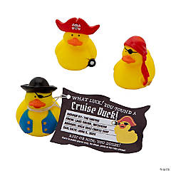 Personalized You’ve Been Ducked Pirate Cruise Handouts with Tags for 24
