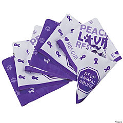 Pet Awareness Triangle Bandanas - 12 Pc.