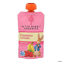 Peter Rabbit Organics Fruit Snacks, Strawberry and Banana Case of 10 4 oz.