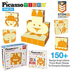 PicassoTiles® PT12 Piece Set Magnet Tiles