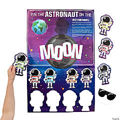 Pin the Astronaut on the Moon Game for 8