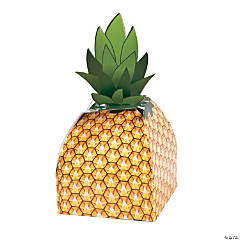 Pineapple Favor Boxes - 12 Pc.