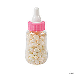 Pink Baby Bottle Favor Containers - 12 Pc.