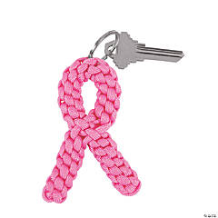 Pink Ribbon Breast Cancer Awareness KEY CHAIN Charm Survivor Cure NEW 1