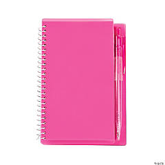 Pink Spiral Notebooks with Pens - 12 Pc.