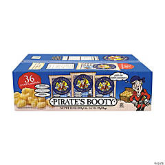 PIRATE'S BOOTY Natural Aged White Cheddar Baked Corn Puffs, 0.5 oz, 36 Count
