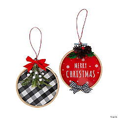 Plaid Merry Christmas Ornament Craft Kit - Makes 6