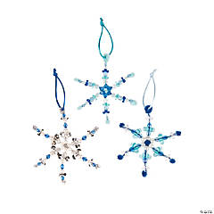 beaded snowflake ornament craft kit