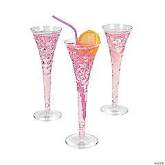 Plastic Champagne Glasses - 25 Ct.