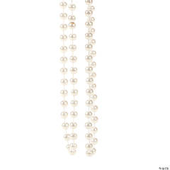 Plastic Flapper Style Faux Pearl Beaded Necklaces
