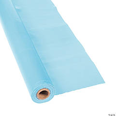 Plastic Light Blue Tablecloth Roll