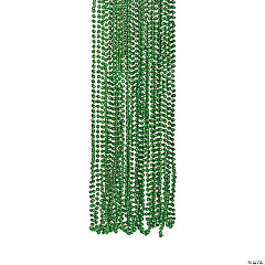 Plastic Metallic Green Beads