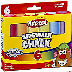 Playskool 6-Piece Washable Sidewalk Chalk
