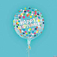 Polka Dots Round Birthday 18” Mylar Balloon