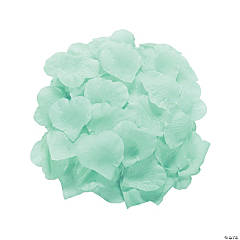 Polyester Mint Green Rose Petals