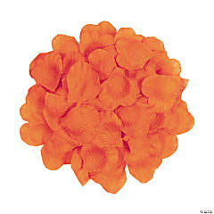 Polyester Orange Rose Petals