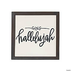 Positively Simple Sing Hallelujah Wall Sign