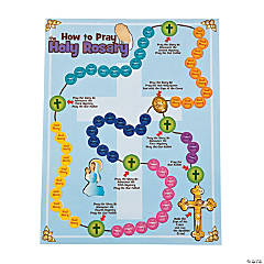 Pray the Rosary Sticker Scenes - 12 Pc.