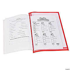 Primary Side-Loading Dry Erase Pockets - 12 Pc.