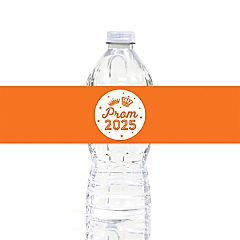 Prom Night Labels Orange, 20 Pack