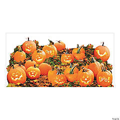 Field Of Screams Halloween Banner Scene Setter Wall Poster 5' Jack-O-Lanterns 