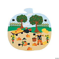 Pumpkin Patch Shaped Sticker Scenes - 12 Pc.