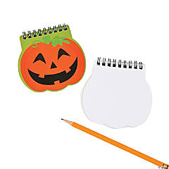 Pumpkin Spiral Notepads - 12 Pc.
