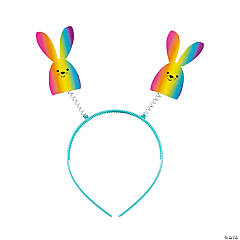 Rainbow Bunny Head Boppers - 12 Pc.
