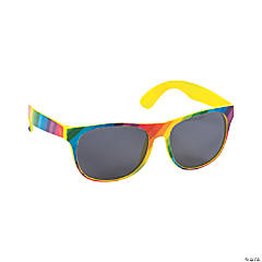 Rainbow-Colored Sunglasses - 12 Pc.