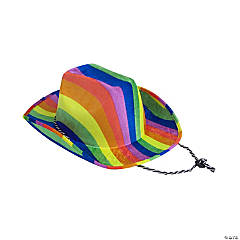 Rainbow Cowboy Hat - 12 Pc.