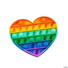 Rainbow Heart Lotsa Pops Popping Toys