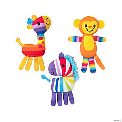 Rainbow Stuffed Animals - 12 Pc.