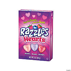 Razzles Valentine Candy Heart Exchange Boxes