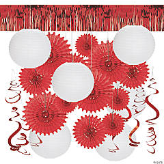 Red & White Hanging Decorating Kit - 31 Pc.