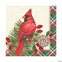 Red Cardinal Christmas Luncheon Napkins - 16 Pc.