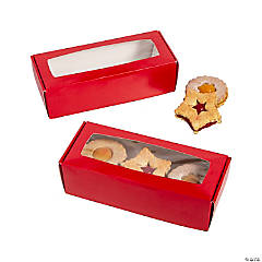 Red Cookie Boxes -12 Pc.