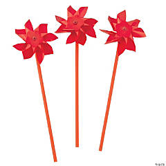 Red Pinwheels - 36 Pc.