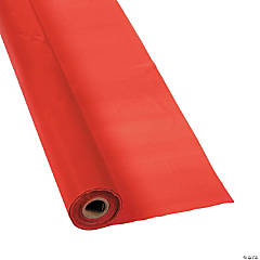 Red Plastic Tablecloth Roll