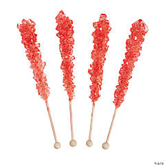 Red Rock Candy Lollipops - 12 Pc.