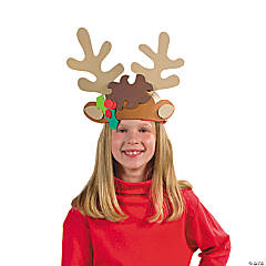Reindeer Antler Headband Craft Kit - Makes 12