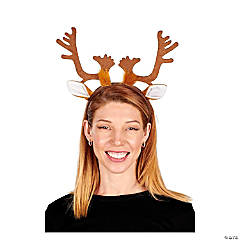 Reindeer Antlers Costume Headband  One Size