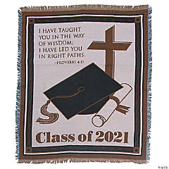 Religious 2021 Graduation Throw