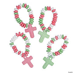 Religious Christmas Candy Bracelets - 12 Pc.