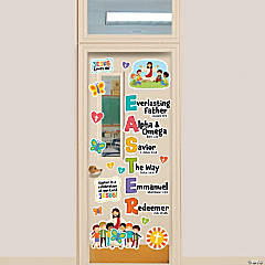 Religious Easter Names of God Door Decorating Kit - 19 Pc.