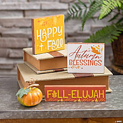 Religious Fall Tabletop Signs – 3 Pc.