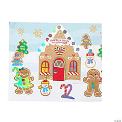 Religious Iridescent Gingerbread House Sticker Scenes - 12 Pc.