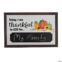 Religious Today I'm Thankful For Chalkboard Sign