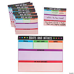 Roots & Affixes Build-a-Word Dry Erase Mats - 31 Pc.
